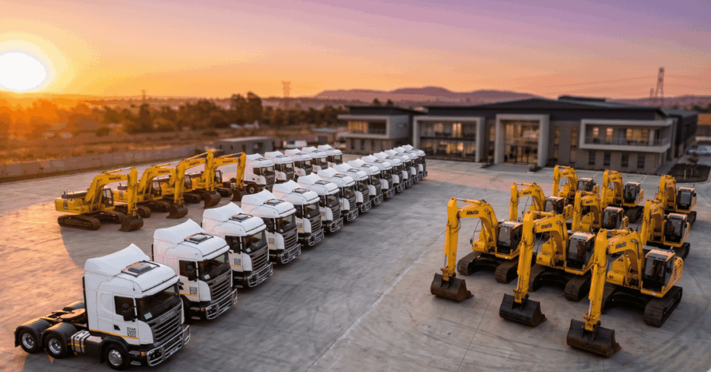 Industrial assets and commercial vehicle fleets used as security for business funding