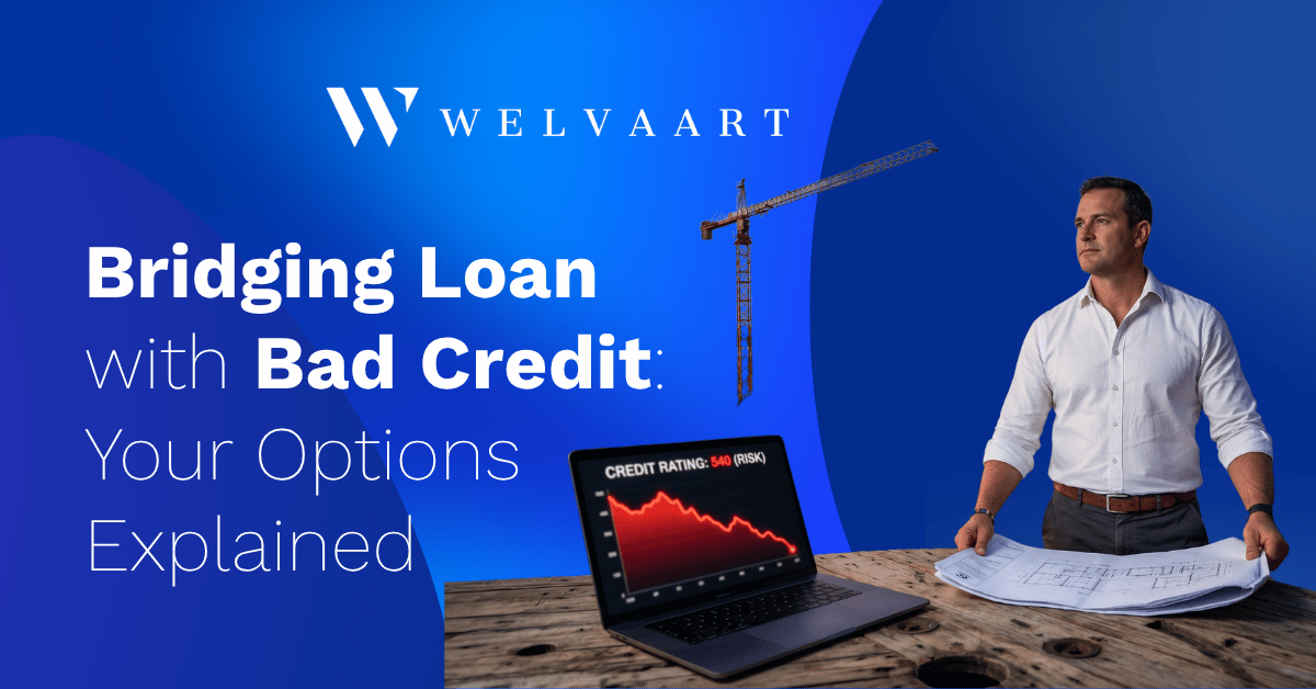 A South African business owner at a commercial site considering a bridging loan with bad credit.