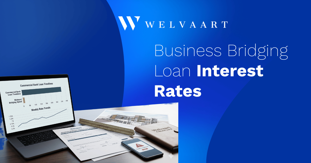 Business bridging loan interest rates compared on a desk