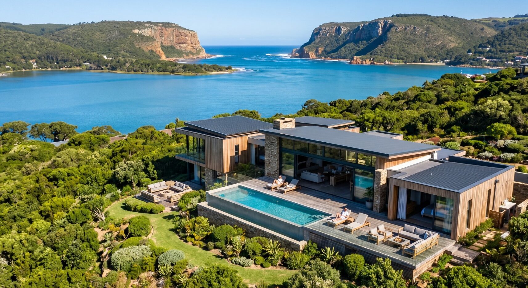 Luxury real estate property in Knysna financed through short term fast large business loans.